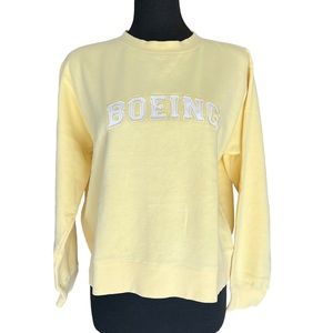 BOEING CREW NECK SWEATSHIRT Genuine Pigment Dyed Women’s Medium EUC